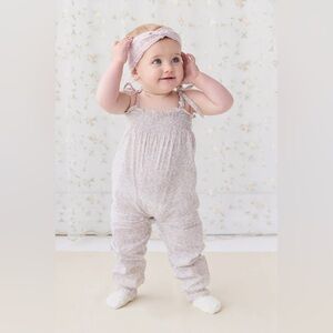 NWT Jamie Kay Chloe Lavender Purple Boho Toddler Floral Summer Playsuit Sz 1